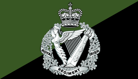 [Royal Irish Regiment flag]
